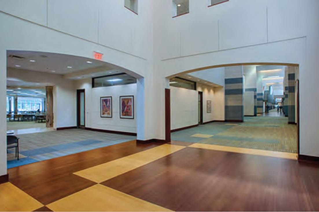 Interior concourse and galleries